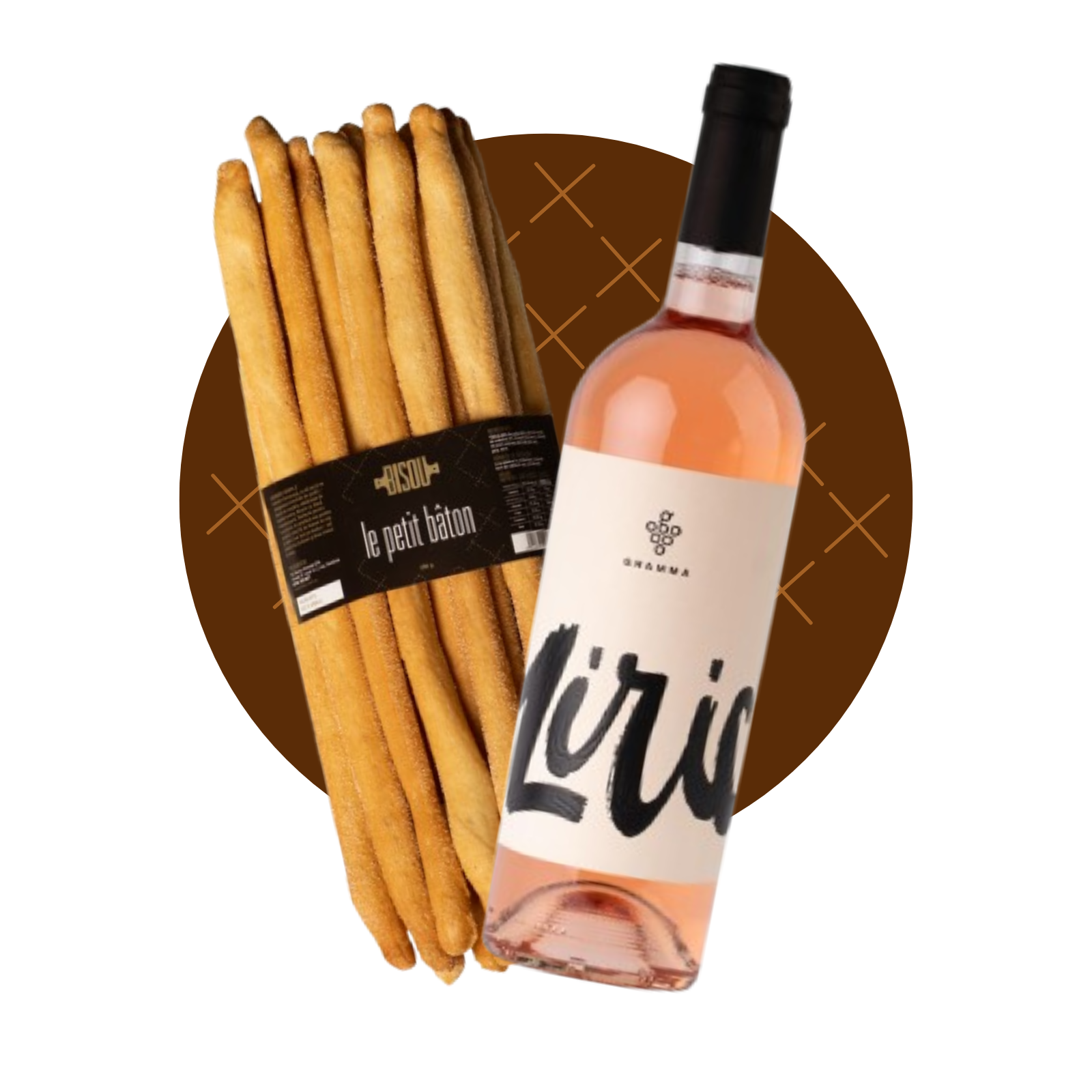 Pachet - Grisine Simple 250 Grame + Rose Liric - Gramma